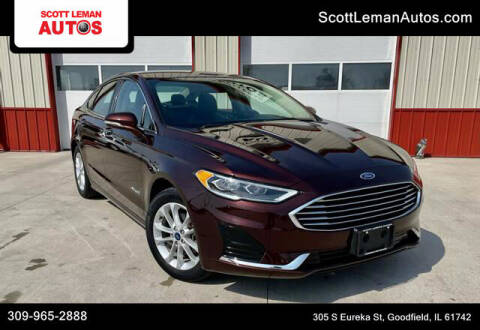 2019 Ford Fusion Hybrid for sale at SCOTT LEMAN AUTOS in Goodfield IL