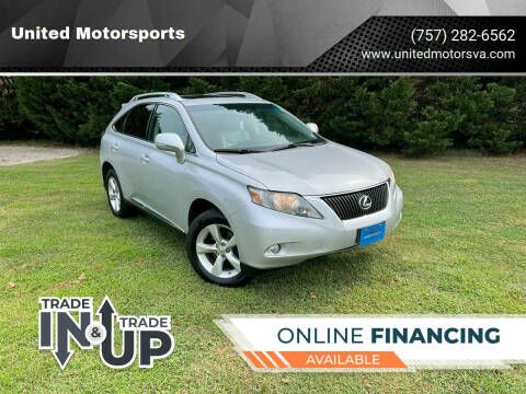 2011 Lexus RX 350 for sale at United Motorsports in Virginia Beach VA