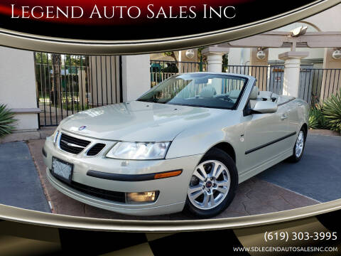 2006 Saab 9-3 for sale at Legend Auto Sales Inc in Lemon Grove CA