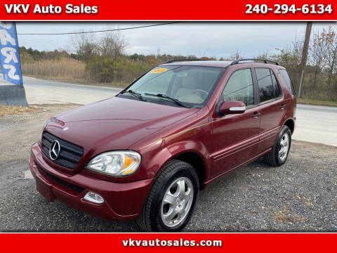 2003 Mercedes-Benz M-Class for sale at VKV Auto Sales in Laurel MD