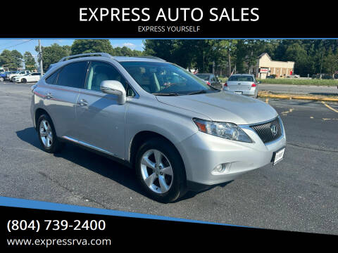 2010 Lexus RX 350 for sale at EXPRESS AUTO SALES in Midlothian VA