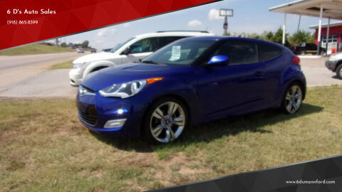 2012 Hyundai Veloster for sale at 6 D's Auto Sales in Mannford OK