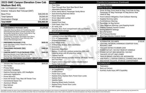 2023 GMC Canyon Elevation