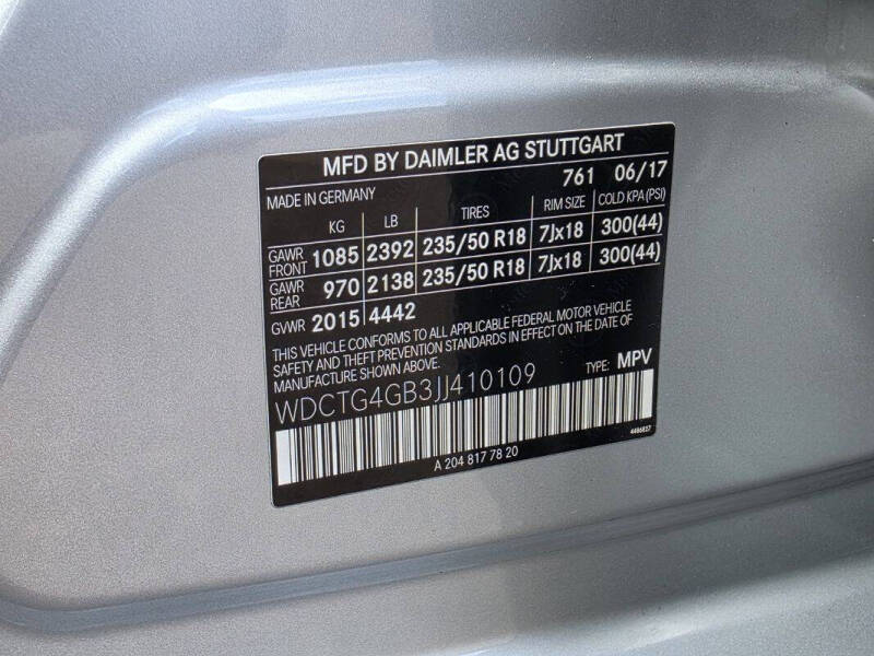 2018 Mercedes-Benz GLA GLA 250 4MATIC