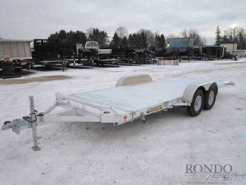 2025 Aluma Car Hauler 8218TILT-TA-EL-RTD for sale at Rondo Truck & Trailer in Sycamore IL