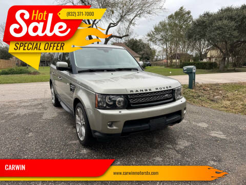 2013 Land Rover Range Rover Sport for sale at CARWIN in Katy TX