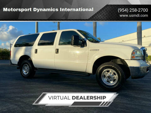 2005 Ford Excursion for sale at Motorsport Dynamics International in Pompano Beach FL