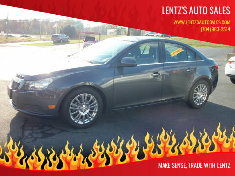 2013 Chevrolet Cruze for sale at Lentz's Auto Sales in Albemarle NC