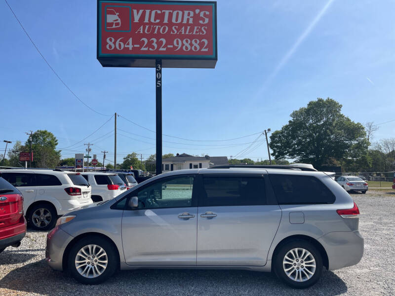 2012 Toyota Sienna for sale at Victor's Auto Sales in Greenville SC