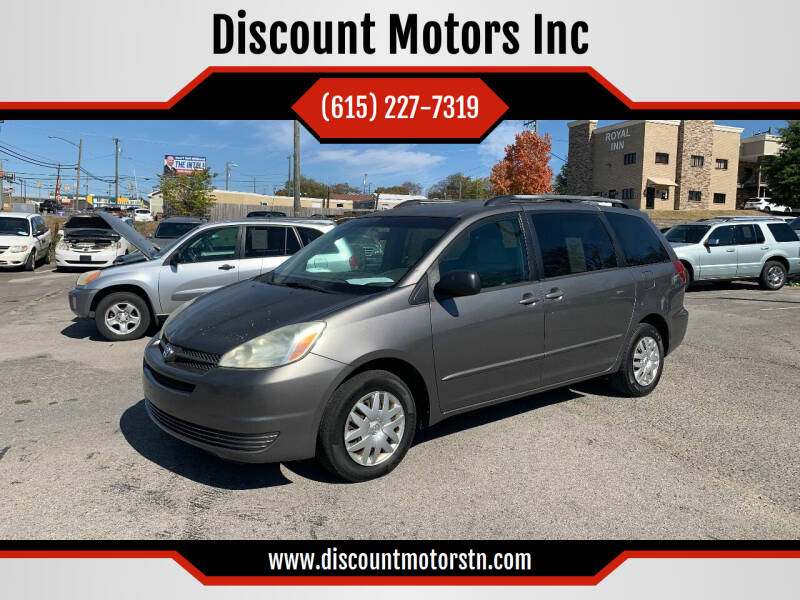 2005 Toyota Sienna for sale at Discount Motors Inc in Nashville TN