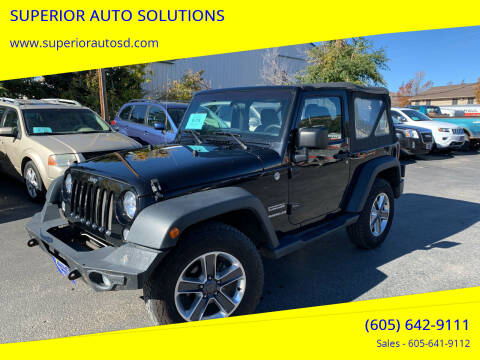 2015 Jeep Wrangler for sale at SUPERIOR AUTO SOLUTIONS in Spearfish SD