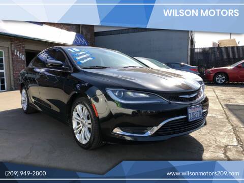 2015 Chrysler 200 for sale at WILSON MOTORS in Stockton CA