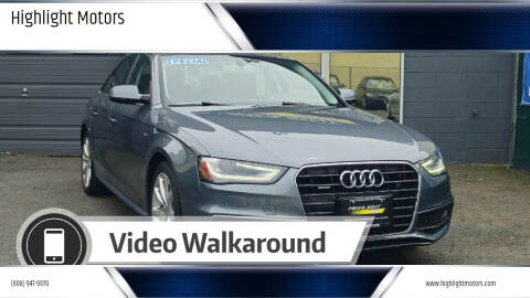 2014 Audi A4 for sale at Highlight Motors in Linden NJ