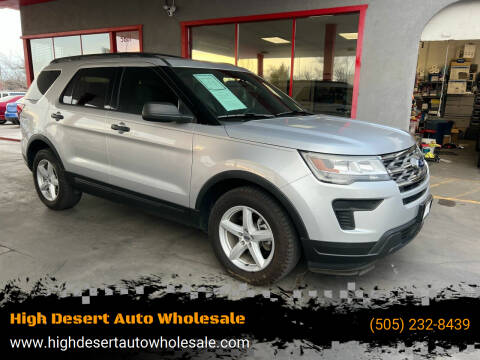 2018 Ford Explorer for sale at High Desert Auto Wholesale in Albuquerque NM