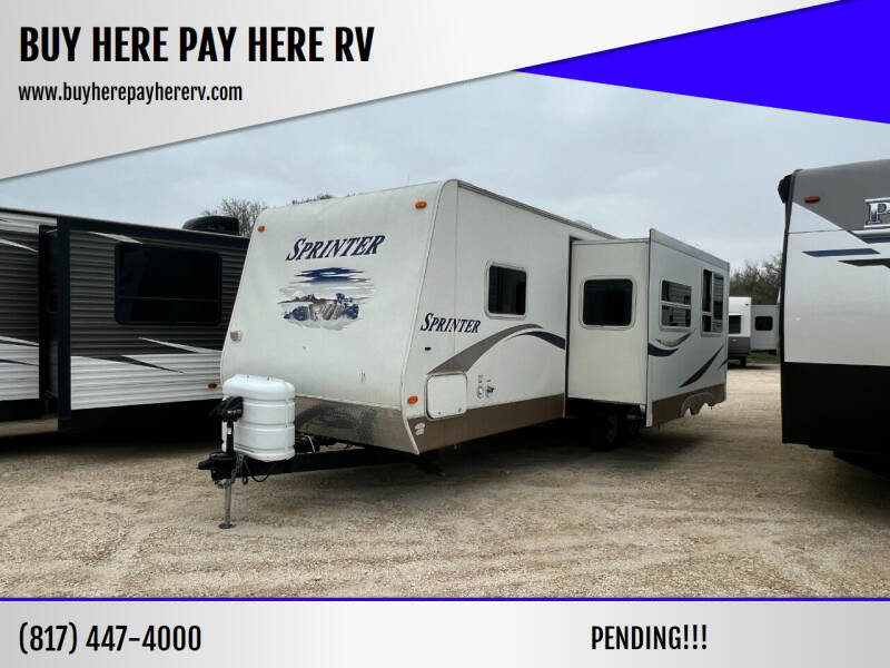 2008 Keystone Sprinter 264BHS for sale at BUY HERE PAY HERE RV in Burleson TX