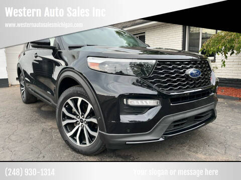 2020 Ford Explorer for sale at Western Auto Sales Inc in Farmington Hills MI