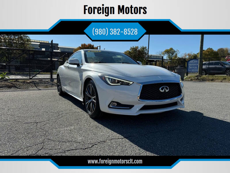 2017 Infiniti Q60 for sale at Foreign Motors in Kannapolis NC