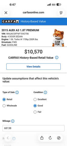 2015 Audi A3 1.8T Premium