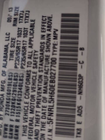 2014 Honda Odyssey EX-L