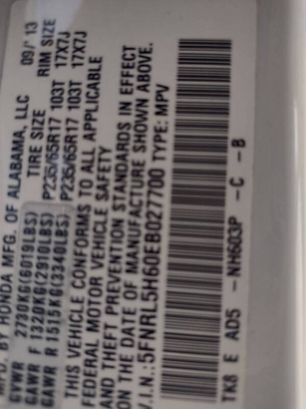 2014 Honda Odyssey EX-L