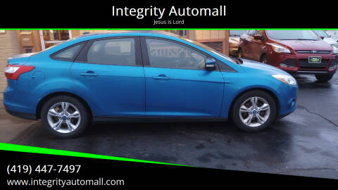2013 Ford Focus for sale at Integrity Automall in Tiffin OH