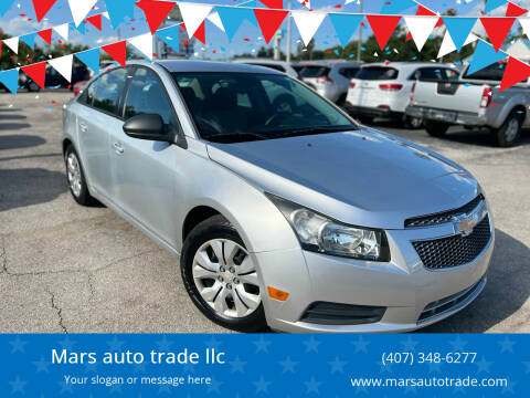 2013 Chevrolet Cruze for sale at Mars auto trade llc in Kissimmee FL