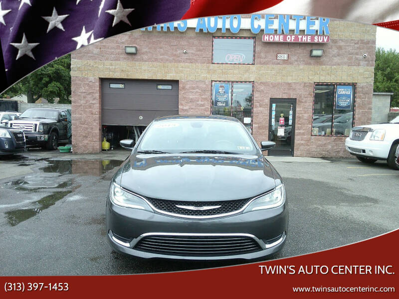 2015 Chrysler 200 for sale at Twin's Auto Center Inc. in Detroit MI