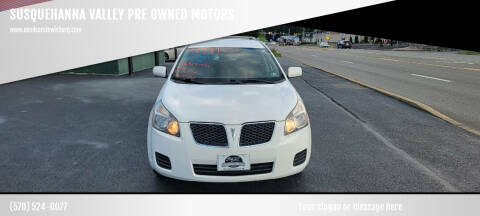 2009 Pontiac Vibe for sale at SUSQUEHANNA VALLEY PRE OWNED MOTORS in Lewisburg PA