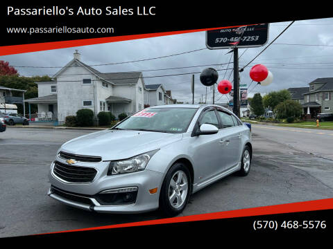 2016 Chevrolet Cruze Limited for sale at Passariello's Auto Sales LLC in Old Forge PA