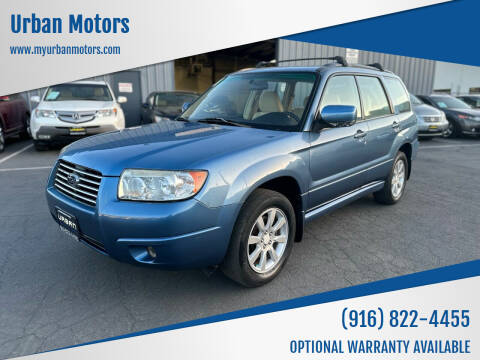 2007 Subaru Forester for sale at Urban Motors in Sacramento CA