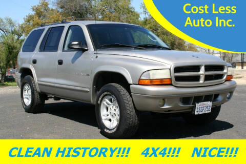 2001 Dodge Durango for sale at Cost Less Auto Inc. in Rocklin CA