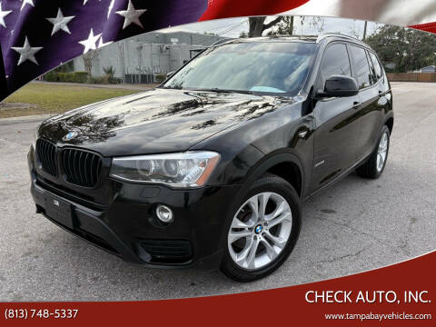 2017 BMW X3 for sale at CHECK AUTO, INC. in Tampa FL