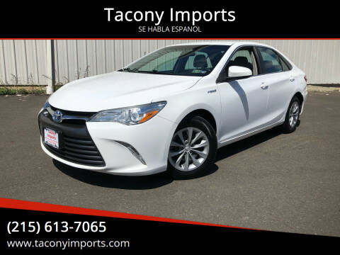 2016 Toyota Camry Hybrid for sale at Tacony Imports in Philadelphia PA
