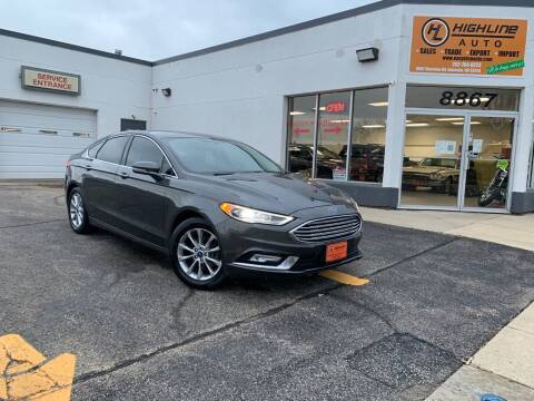 2017 Ford Fusion for sale at HIGHLINE AUTO LLC in Kenosha WI