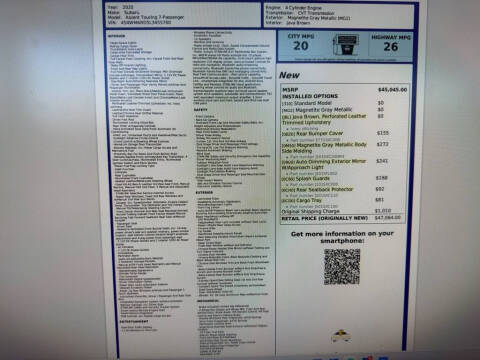 2020 Subaru Ascent Touring