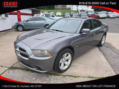 2012 Dodge Charger for sale at CRAIGE MOTOR CO in Durham NC