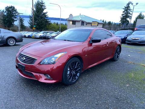 2015 Infiniti Q60 Coupe for sale at KARMA AUTO SALES in Federal Way WA