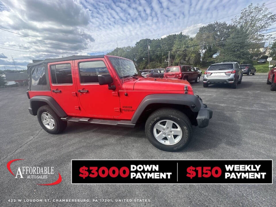 2015 Jeep Wrangler Unlimited for sale at Chambersburg Affordable Auto in Chambersburg, PA