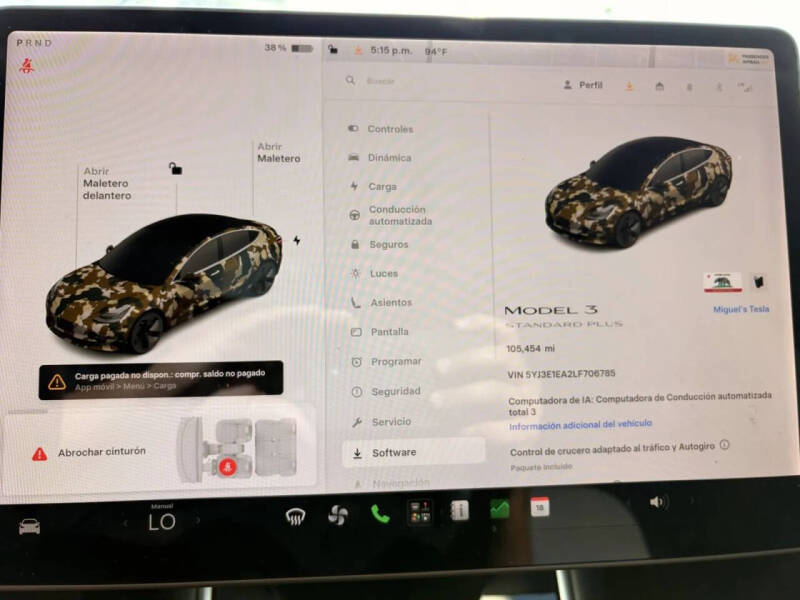2020 Tesla Model 3 Standard Range Plus