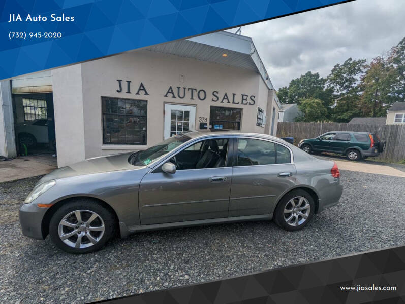 2006 Infiniti G35 for sale at JIA Auto Sales in Port Monmouth NJ