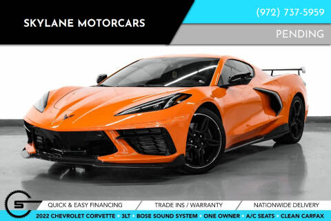 2022 Chevrolet Corvette for sale at Skylane Motorcars in Carrollton TX