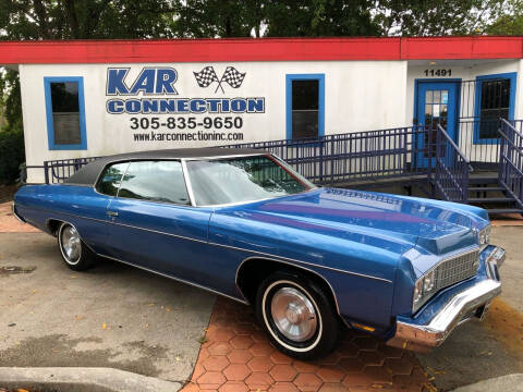 1973 Chevrolet Impala for sale at Kar Connection in Miami FL