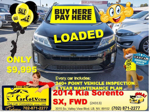 2014 Kia Sorento for sale at The Car Company - Buy Here Pay Here in Las Vegas NV