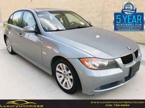 2007 BMW 3 Series for sale at LUXURY UNLIMITED AUTO SALES in San Antonio TX
