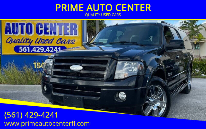 2008 Ford Expedition EL for sale at PRIME AUTO CENTER in Palm Springs FL