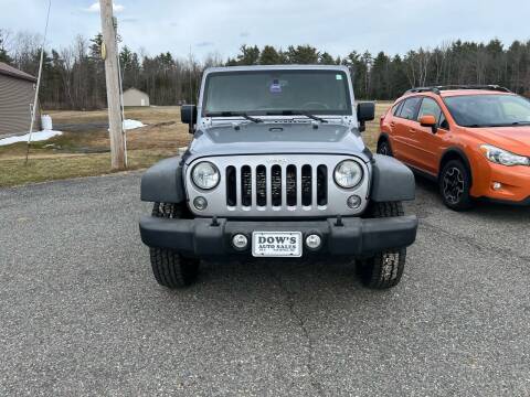 2014 Jeep Wrangler Unlimited for sale at DOW'S AUTO SALES in Palmyra ME