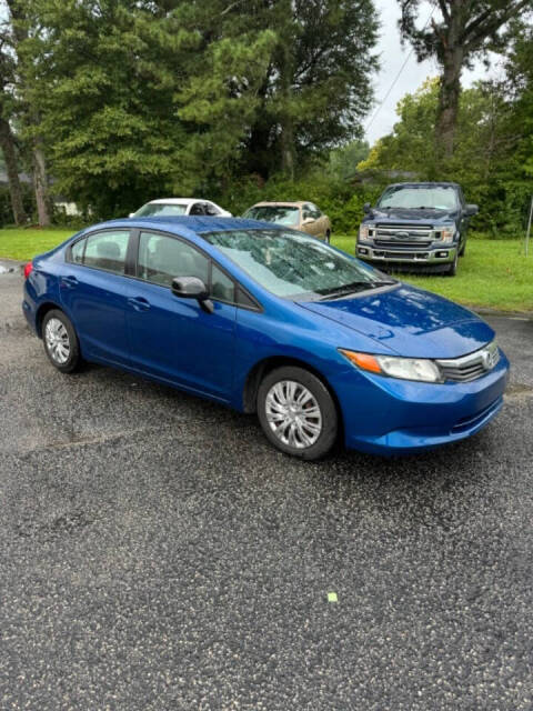 2012 Honda Civic for sale at Hanks Auto Sales in Coats, NC