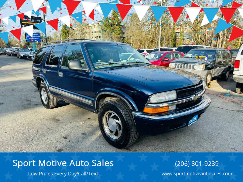 1998 Chevrolet Blazer for sale at Sport Motive Auto Sales in Seattle WA