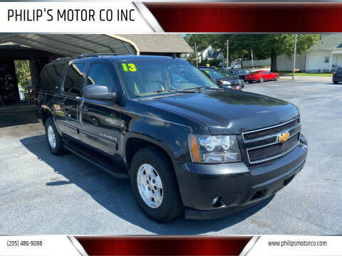 2013 Chevrolet Suburban for sale at PHILIP'S MOTOR CO INC in Haleyville AL