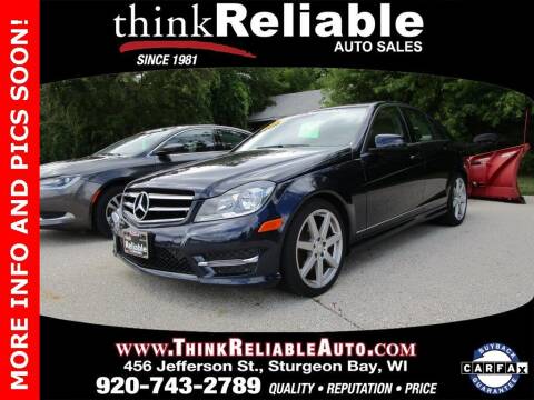 2014 Mercedes-Benz C-Class for sale at RELIABLE AUTOMOBILE SALES, INC in Sturgeon Bay WI